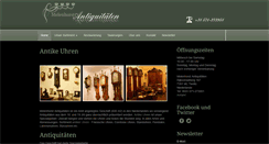 Desktop Screenshot of antike-uhren-melenhorst.de